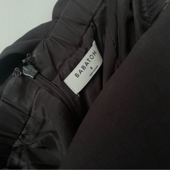 Aritzia Babaton Strapless Wide Leg Jumpsuit Black Romper Women SZ 8 - Picture 8 of 10